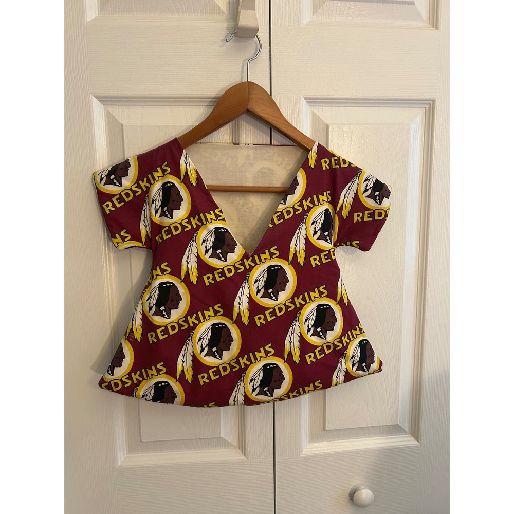 Vintage Washington Redskins NFL Clothespin Bag with Wooden Pins Handmade